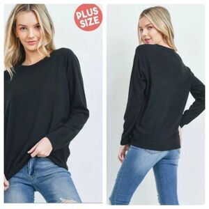 Black Hacci Top Long Sleeve